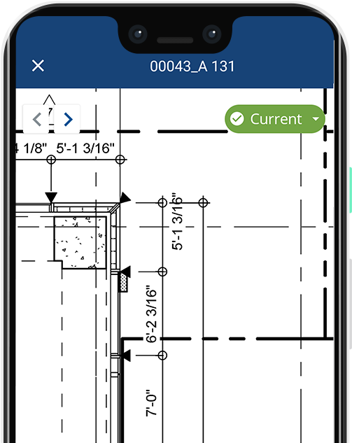 field mobile app for construction drawing